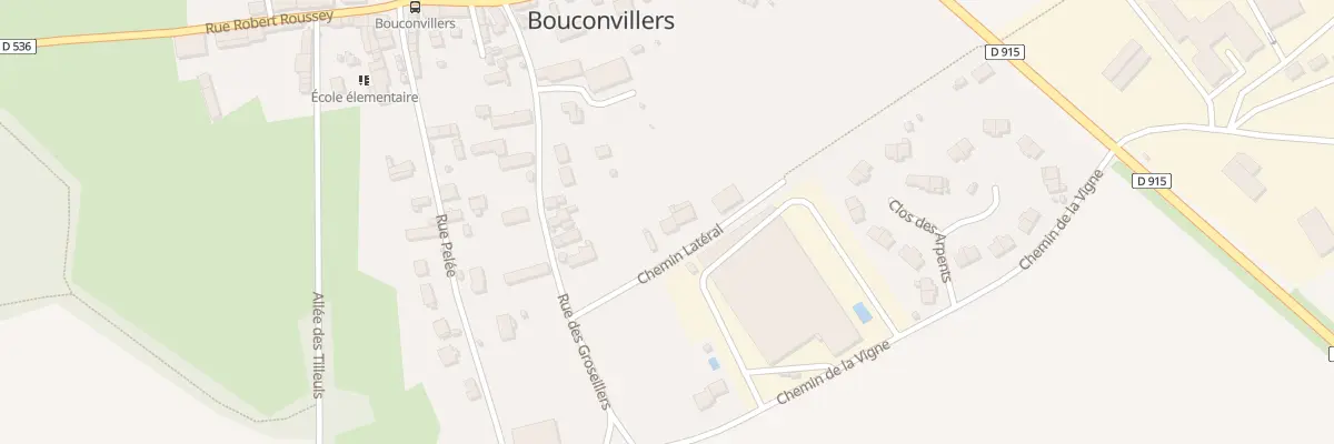 Plan du 9 Che Latéral à Bouconvillers