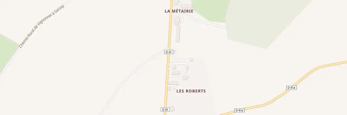Plan du 5 Les Roberts à Sarzay