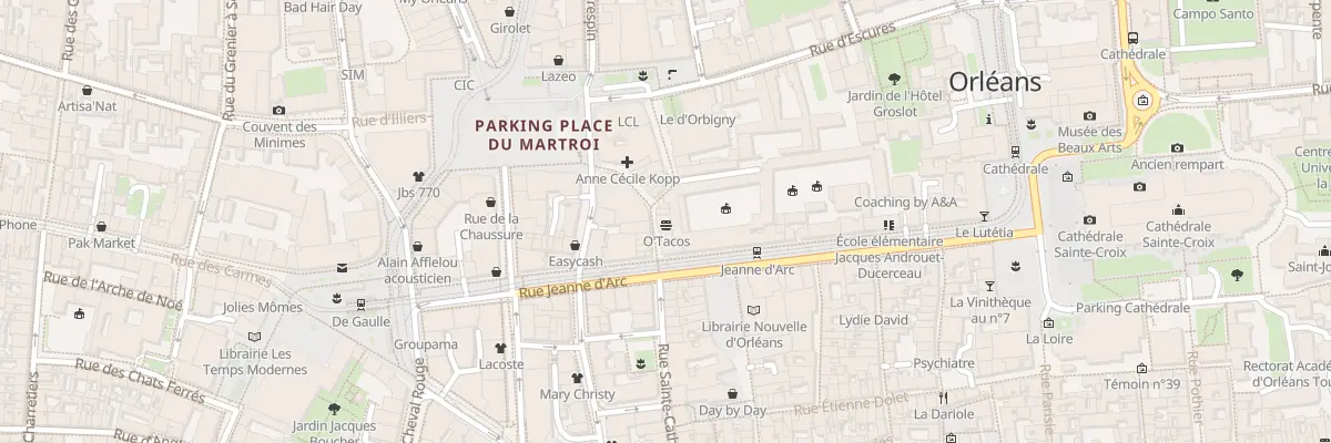 Plan du 48 Rue Sainte-Catherine à Orléans