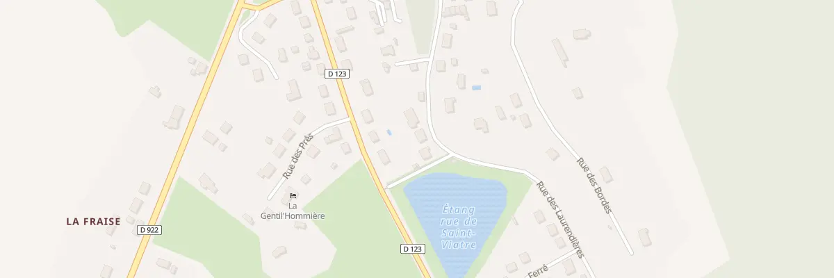 Plan du 10 Rue des Laurendières à Chaumont-sur-Tharonne