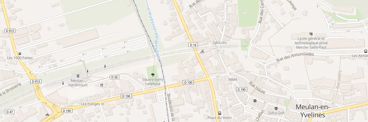 Plan du 5 Rue de Tessancourt à Meulan-en-Yvelines