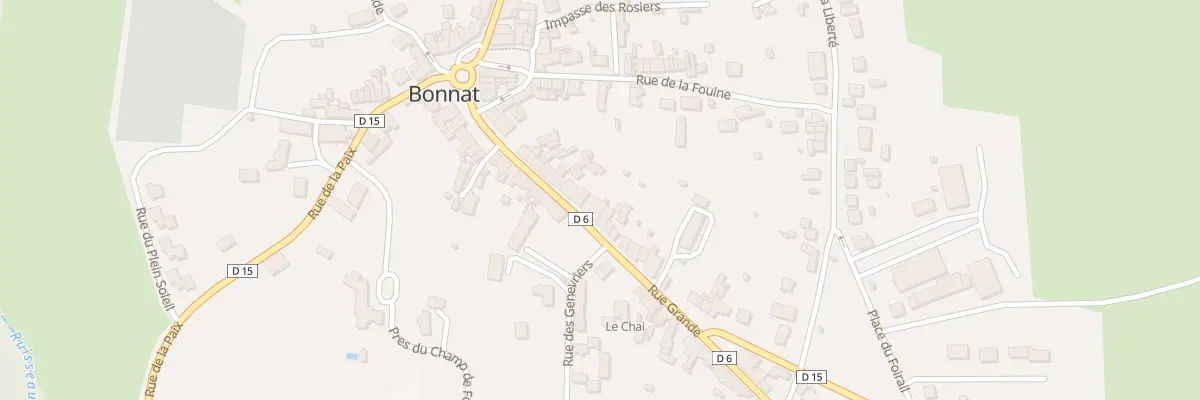 Plan du 15 Rue Grande à Bonnat