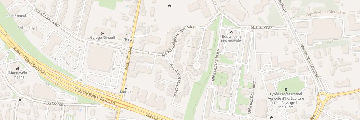 Plan du 19 Rue Monseigneur Von Galen à Orléans