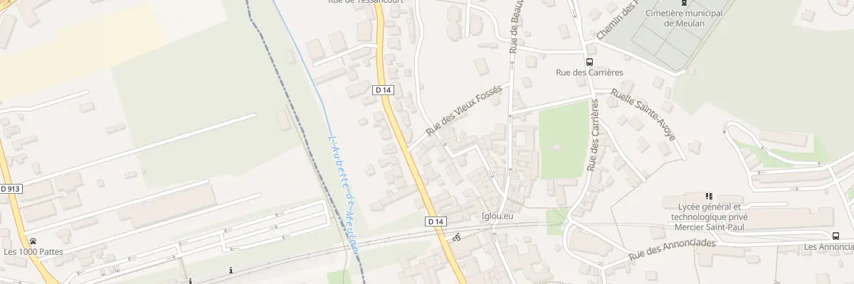 Plan du 2 Rue des Vieux Fosses à Meulan-en-Yvelines