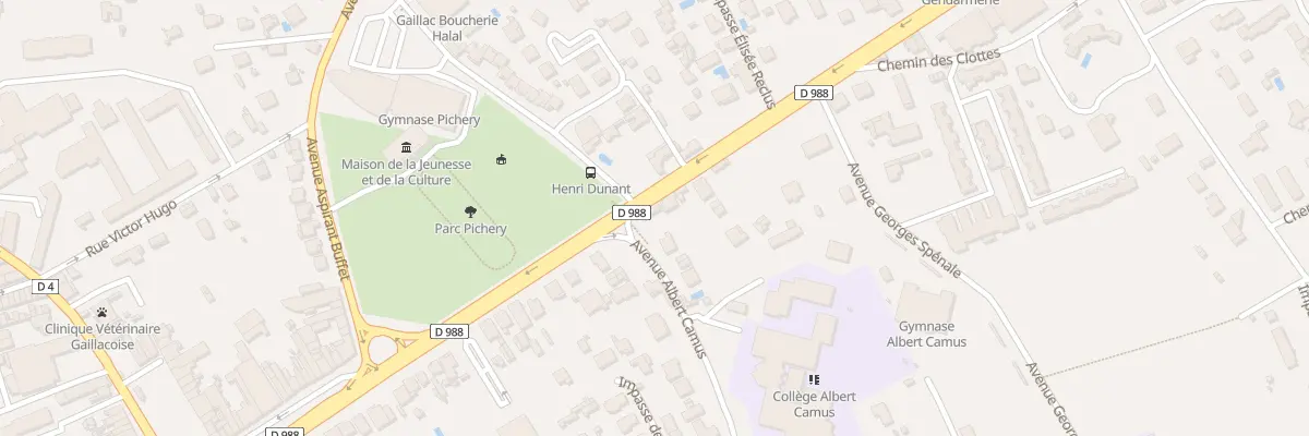 Plan du 1 Av Albert Camus à Gaillac