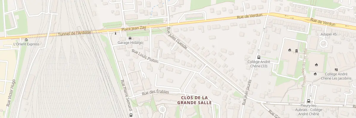 Plan du 8 Rue Louis Ploton à Fleury-les-Aubrais