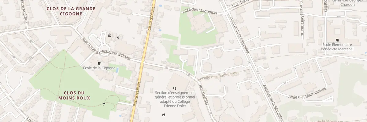Plan du 19 Rue Greffier à Orléans