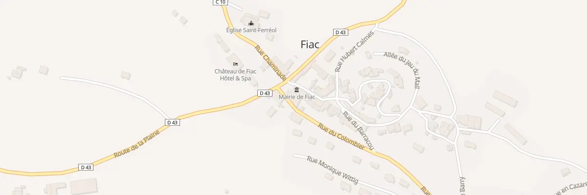 Plan du 3 Rue du Colombier à Fiac
