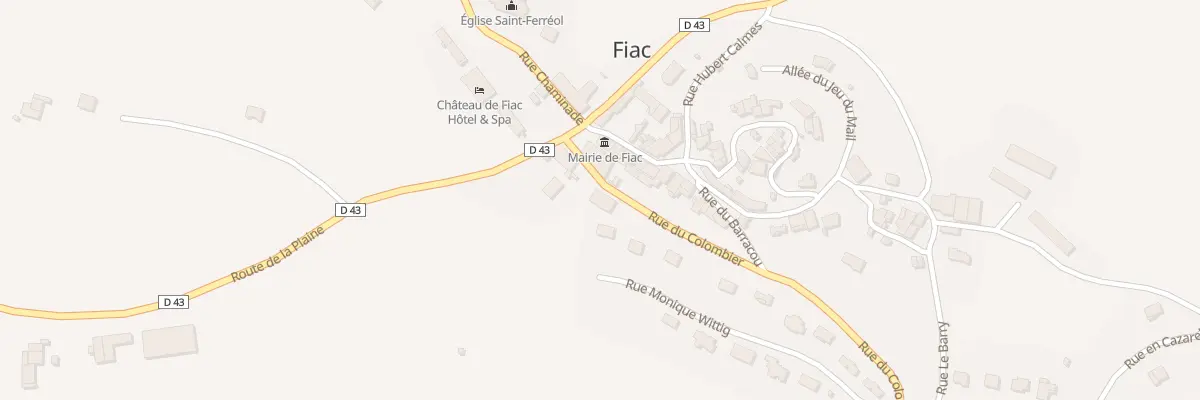 Plan du 4 Rue du Colombier à Fiac