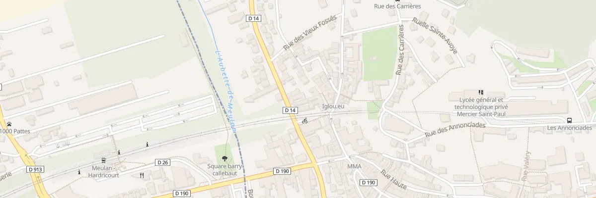 Plan du 12 Rue de Tessancourt à Meulan-en-Yvelines