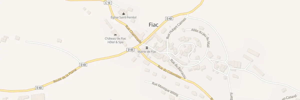 Plan du 3 Rue de l’École à Fiac