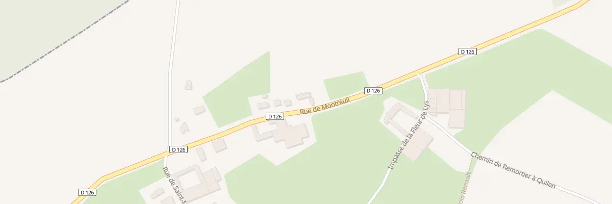 Plan du 9 Rue de Montreuil ( Remortier ) à Bimont