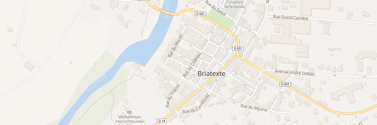 Plan du 1 Rue des Tisserands à Briatexte