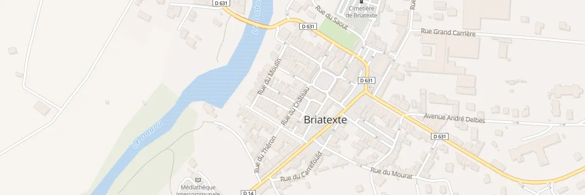 Plan du 2 Rue des Tisserands à Briatexte