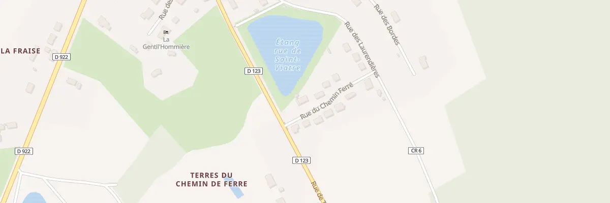 Plan du 3 Rue du Chemin Ferre à Chaumont-sur-Tharonne