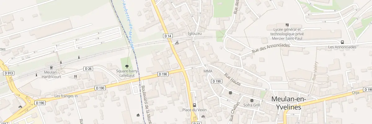 Plan du 2 Rue de Tessancourt à Meulan-en-Yvelines