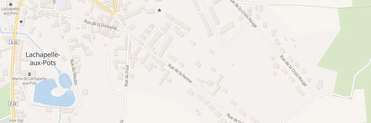 Plan du 25 Rue de la Ferme à Lachapelle-aux-Pots