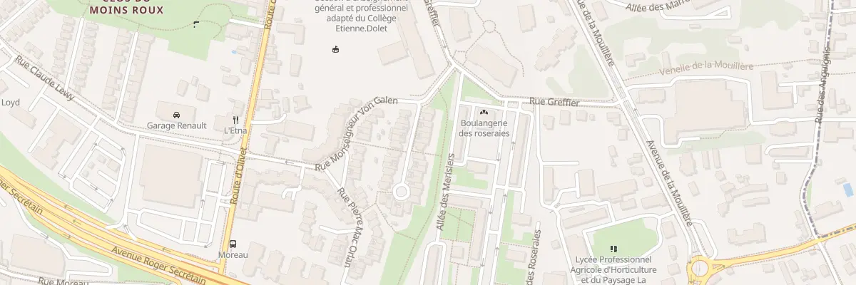 Plan du 11 Rue Degas à Orléans