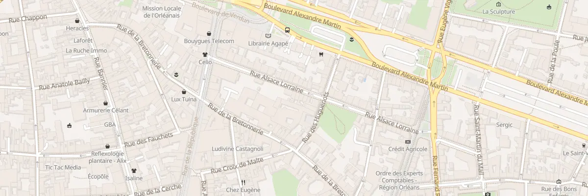 Plan du 31 Rue d’Alsace-Lorraine à Orléans