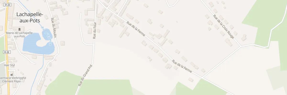 Plan du 46 Rue de la Ferme à Lachapelle-aux-Pots