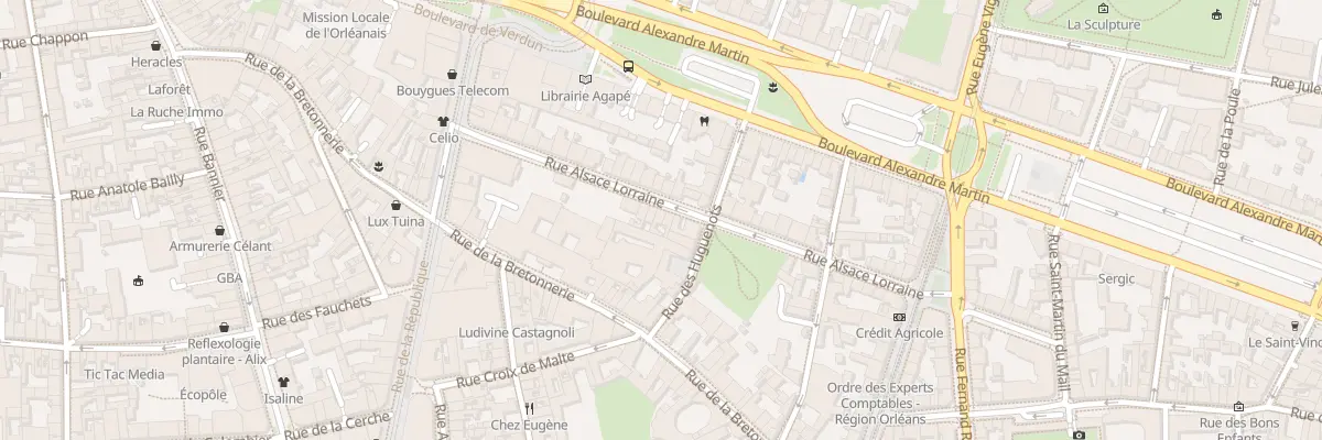 Plan du 27 Rue d’Alsace-Lorraine à Orléans