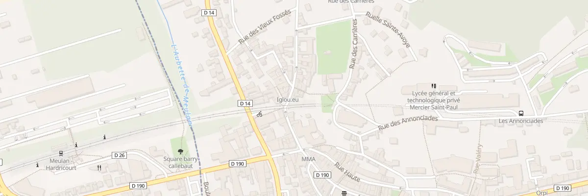 Plan du 2 Rue de Beauvais à Meulan-en-Yvelines