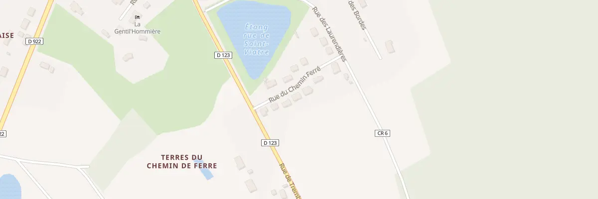 Plan du 8 Rue du Chemin Ferre à Chaumont-sur-Tharonne