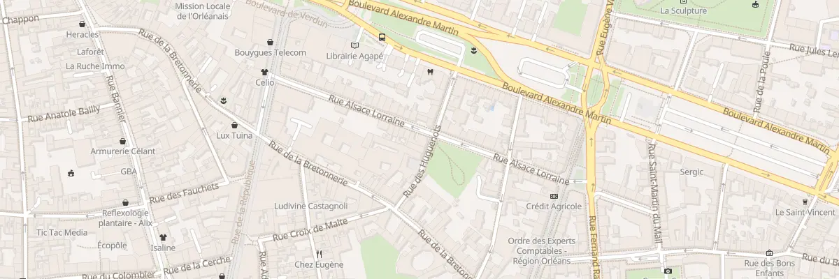 Plan du 23 Rue d’Alsace-Lorraine à Orléans