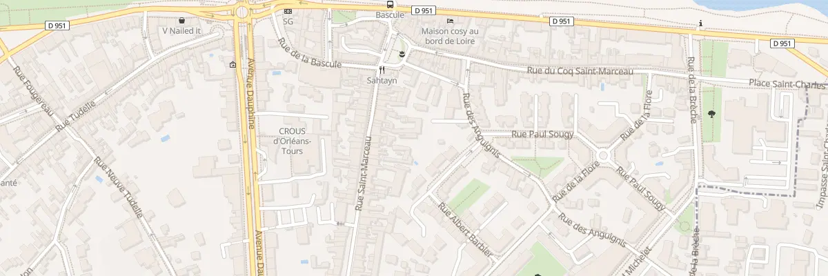 Plan du 23 Rue Saint-Marceau à Orléans