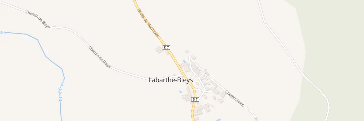 Plan du 2 Rte de Marnaves à Labarthe-Bleys