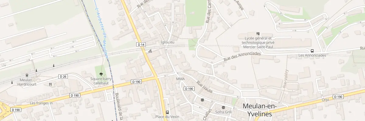 Plan du 2 Rue des Tanneries à Meulan-en-Yvelines