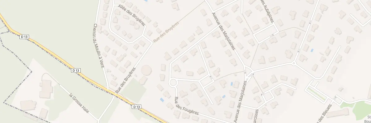 Plan du 8 Rue des Fougères à Maurepas