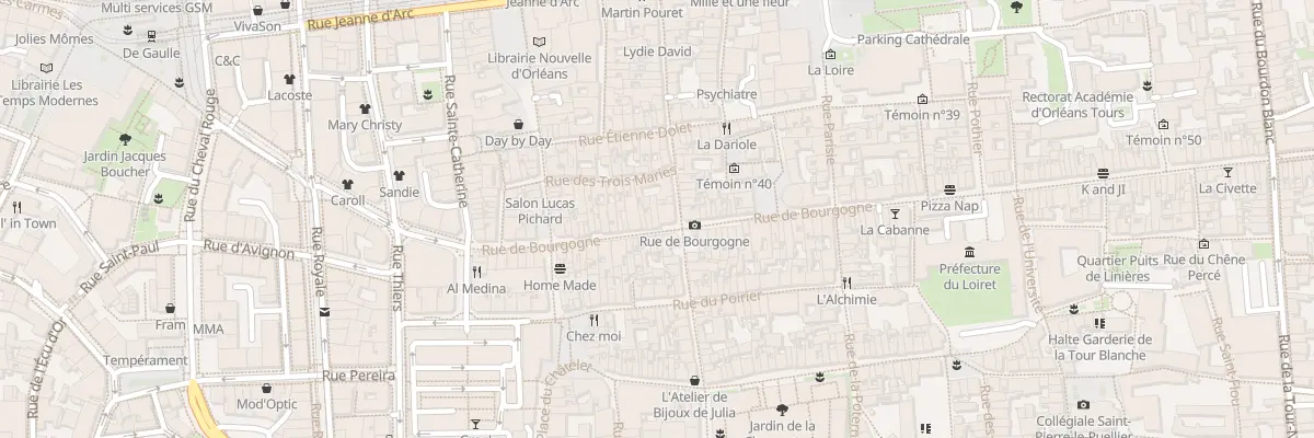 Plan du 258 Rue de Bourgogne à Orléans