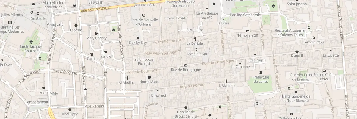 Plan du 1 Rue des Pastoureaux à Orléans