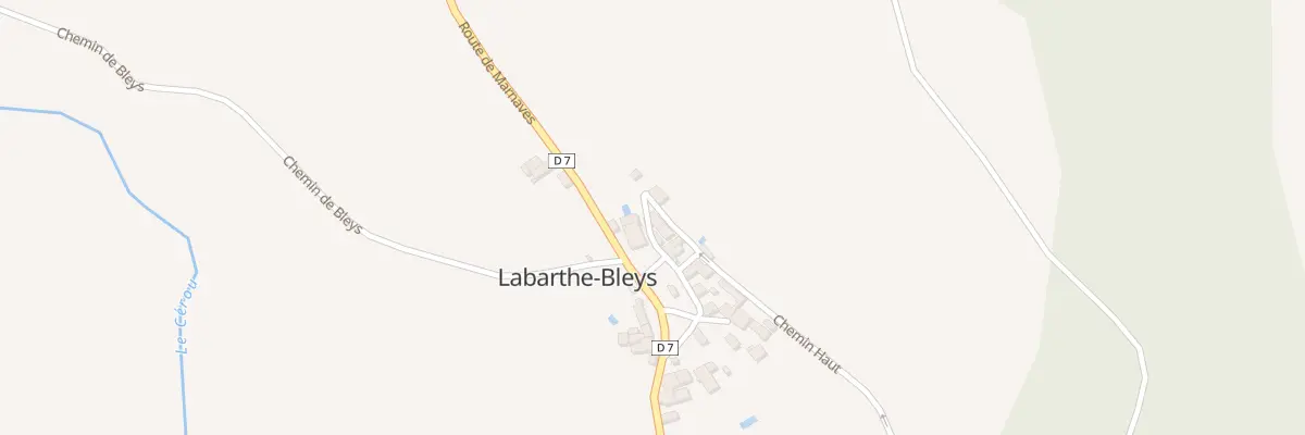 Plan du 5060 Labarthe à Labarthe-Bleys