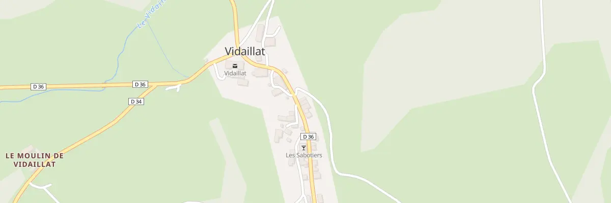 Plan du 3 Rue Grande Rue à Vidaillat