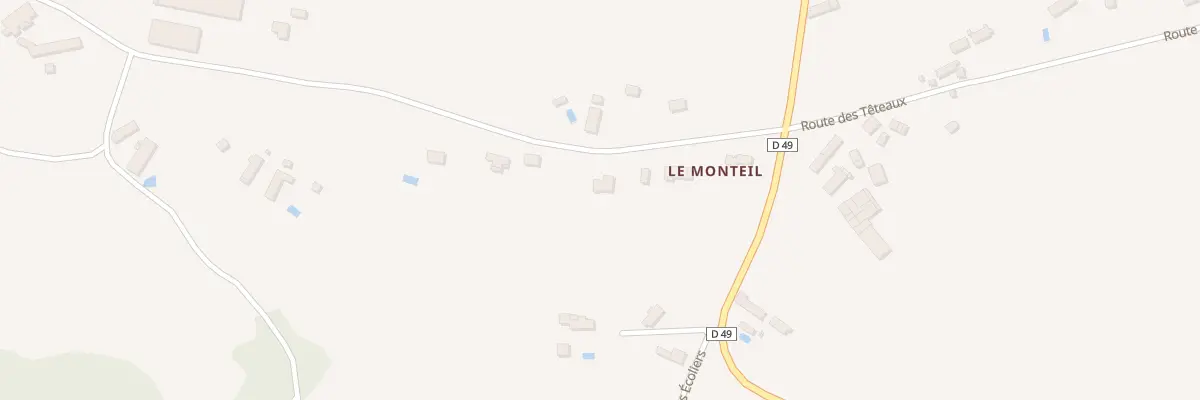 Plan du 327 Le Monteil à Montipouret