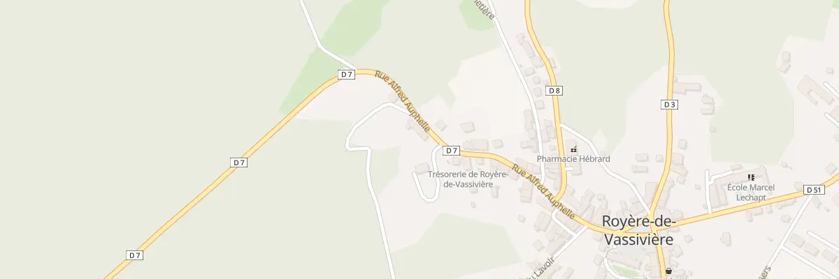 Plan du 33 Rue Alfred Auphelle à Royère-de-Vassivière