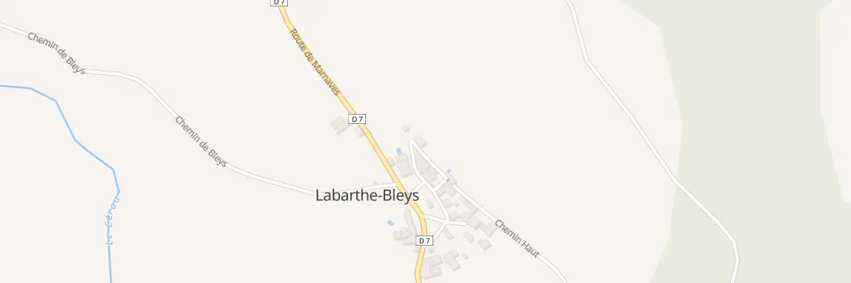 Plan du 5055 Labarthe à Labarthe-Bleys