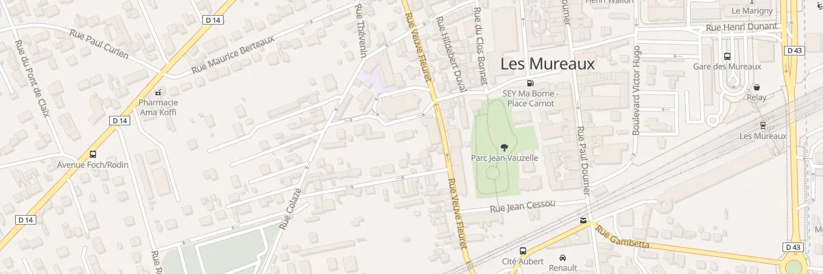 Plan du 5 Rue de l’Abbé Duval aux Mureaux
