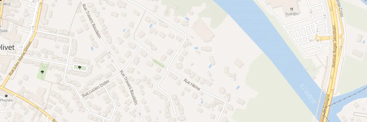 Plan du 555 Rue Heme à Olivet