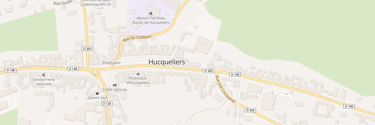 Plan du 1 Rue de la Longeville à Hucqueliers