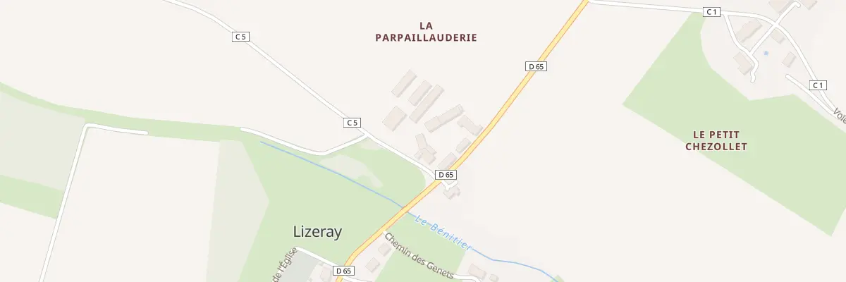 Plan du 2 La Parpillauderie à Lizeray