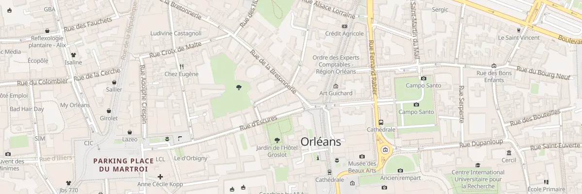 Plan du 2 Rue d’Escures à Orléans