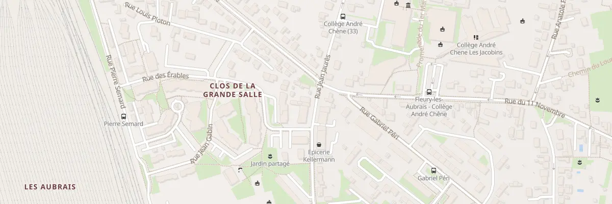 Plan du 45 Rue Jean Jaurès à Fleury-les-Aubrais