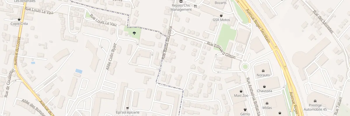 Plan du 43 Rue Basse Mouillère à Orléans