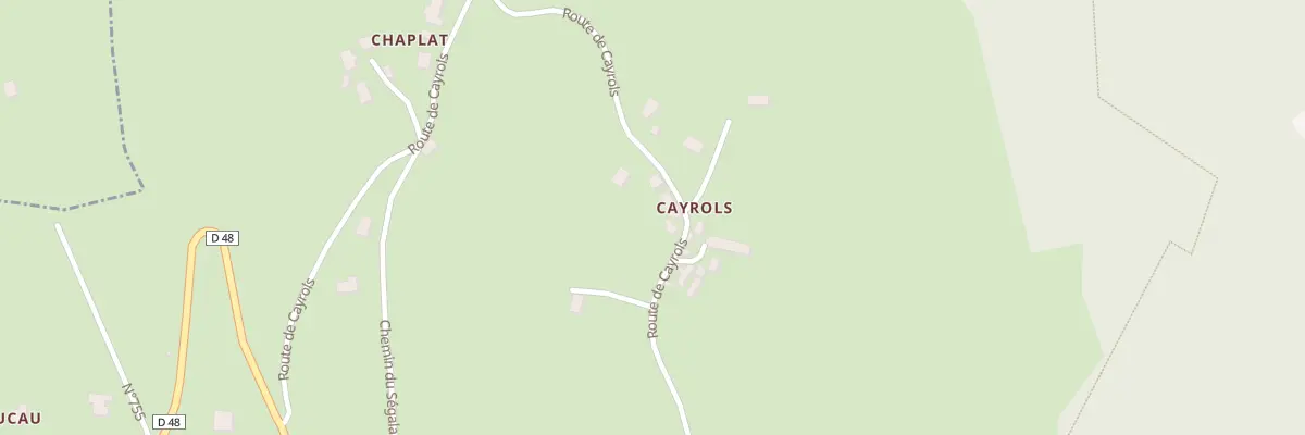 Plan du 5036 Cayrols à Saint-Vincent-du-Pendit