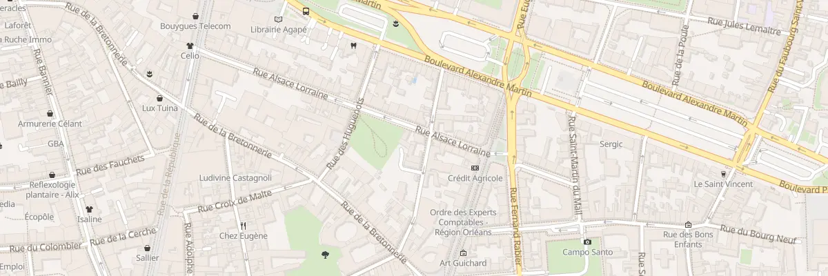 Plan du 21 Rue d’Alsace-Lorraine à Orléans