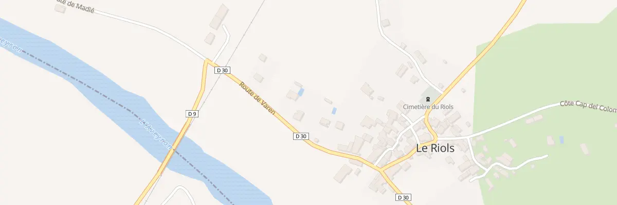 Plan du 170 Rte de Varen au Riols
