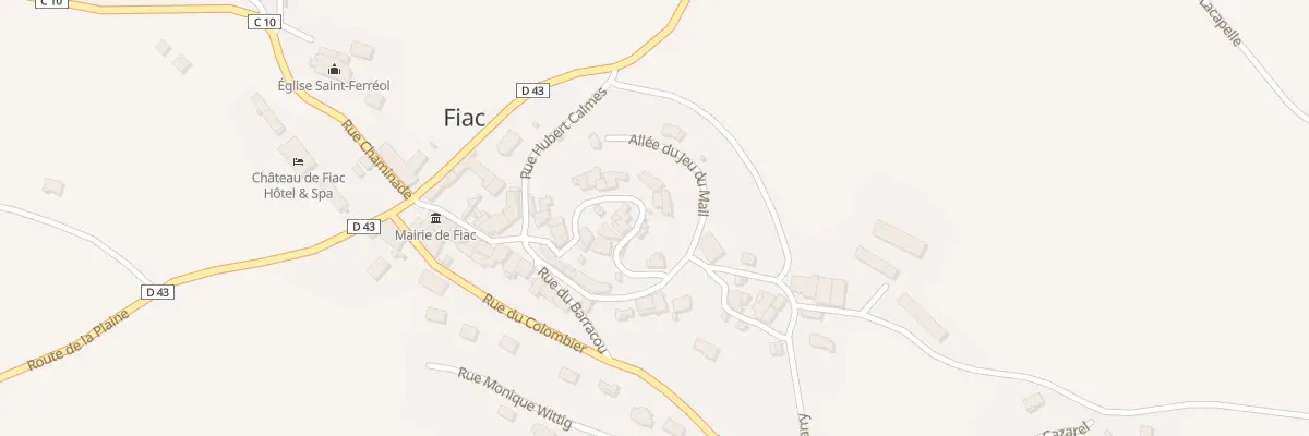 Plan du 5 Pl du Château d’eau à Fiac